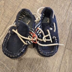 Sperry Kids Navy Moccasins